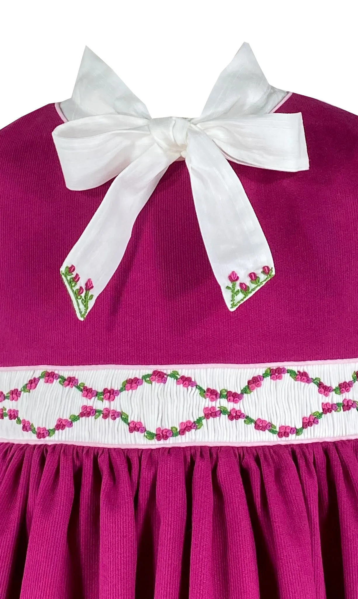Raspberry Pink Pinafore Dress and Shirt