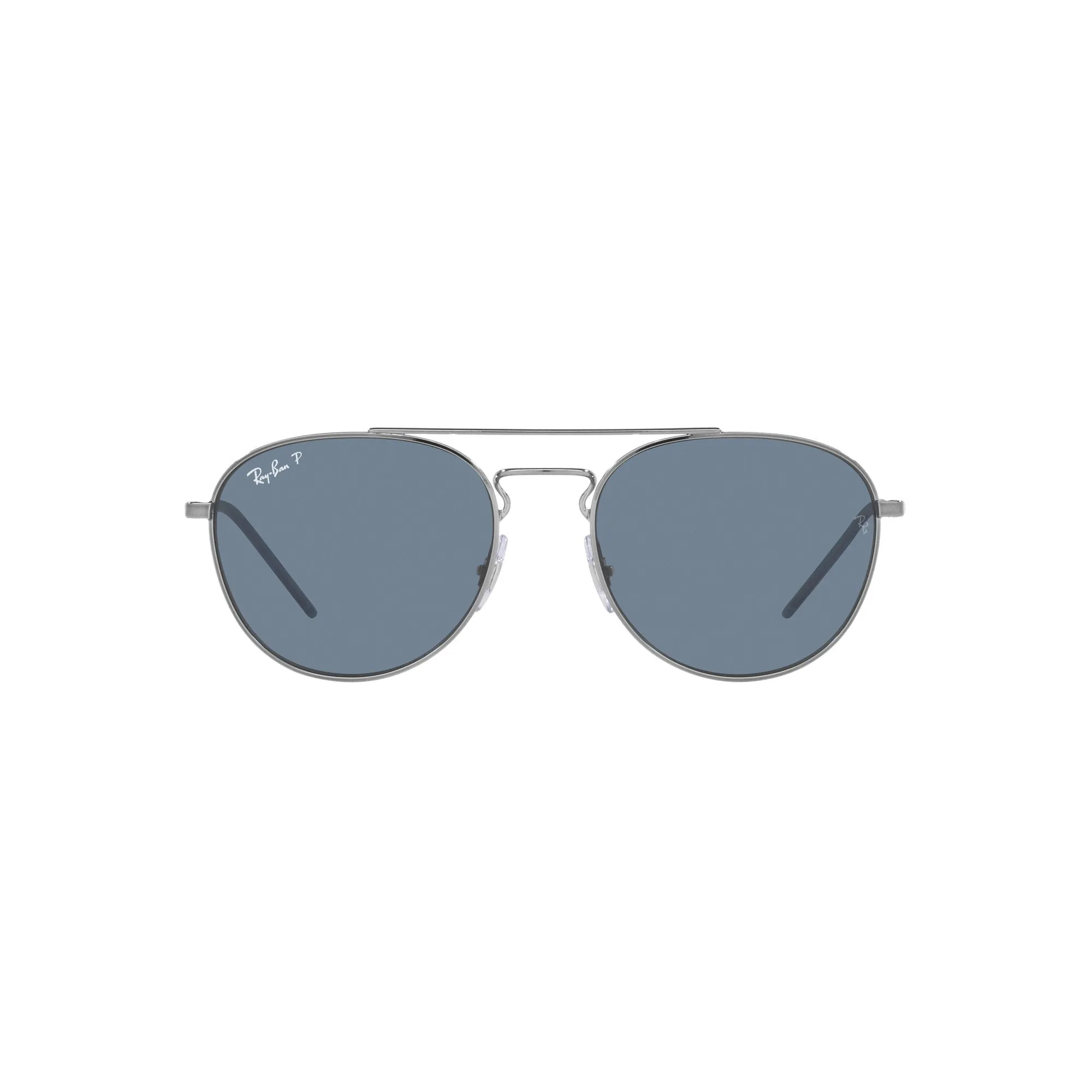 Ray Ban Polished Gunmetal Sunglasses with Blue Classic Lenses-RB_3589_92492V_55mm