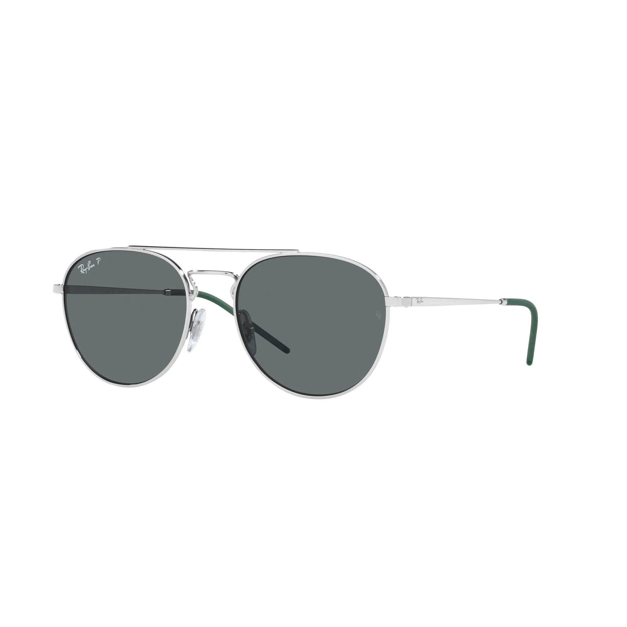 Ray Ban Polished Silver Sunglasses with Grey Classic Lenses-RB_3589_925181_55mm