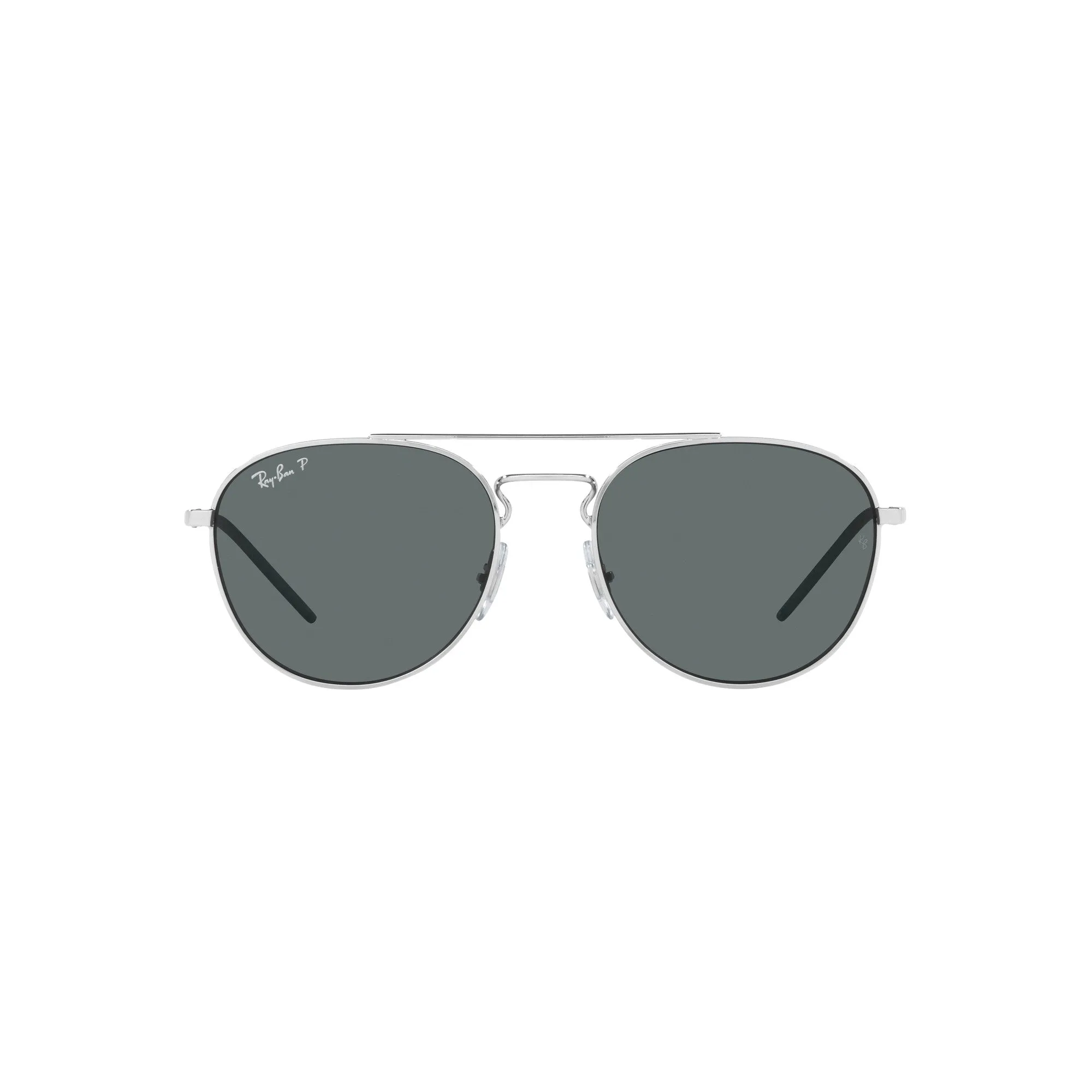 Ray Ban Polished Silver Sunglasses with Grey Classic Lenses-RB_3589_925181_55mm