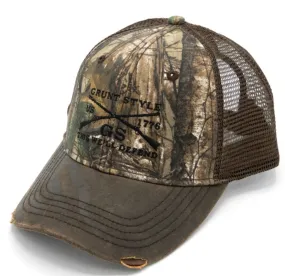 Real tree xtra grunt style flag hat