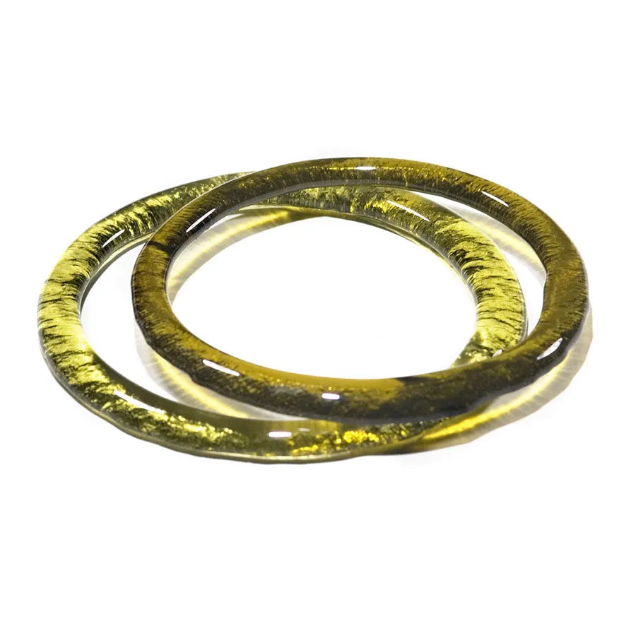 Recycled Bottle Glass Bangles set of 2