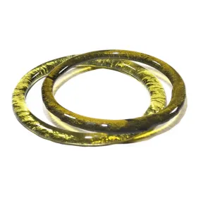 Recycled Bottle Glass Bangles set of 2