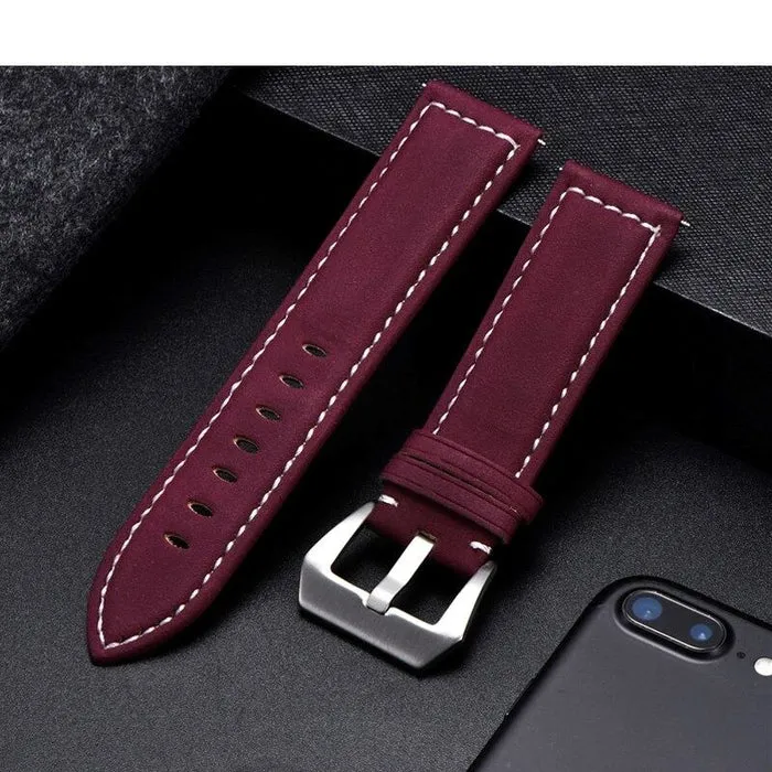 Retro Leather Straps Compatible with the Mountblanc 22mm Range