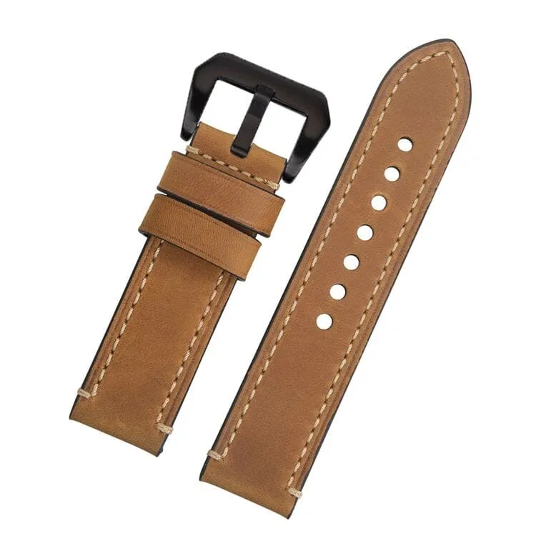 Retro Leather Straps Compatible with the Mountblanc 22mm Range