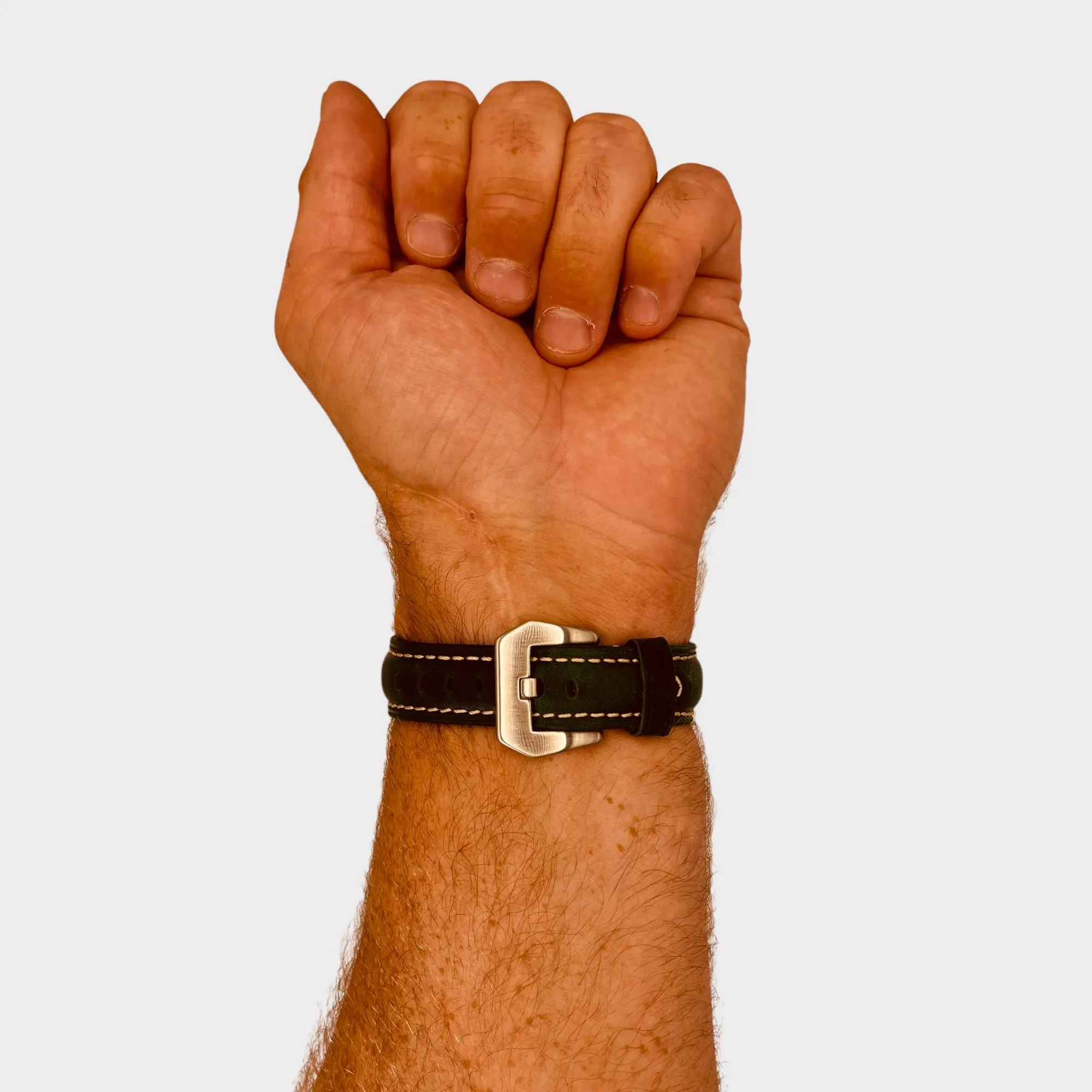 Retro Leather Straps Compatible with the Mountblanc 22mm Range