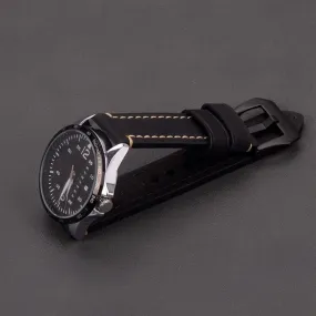 Retro Leather Straps Compatible with the Mountblanc 22mm Range