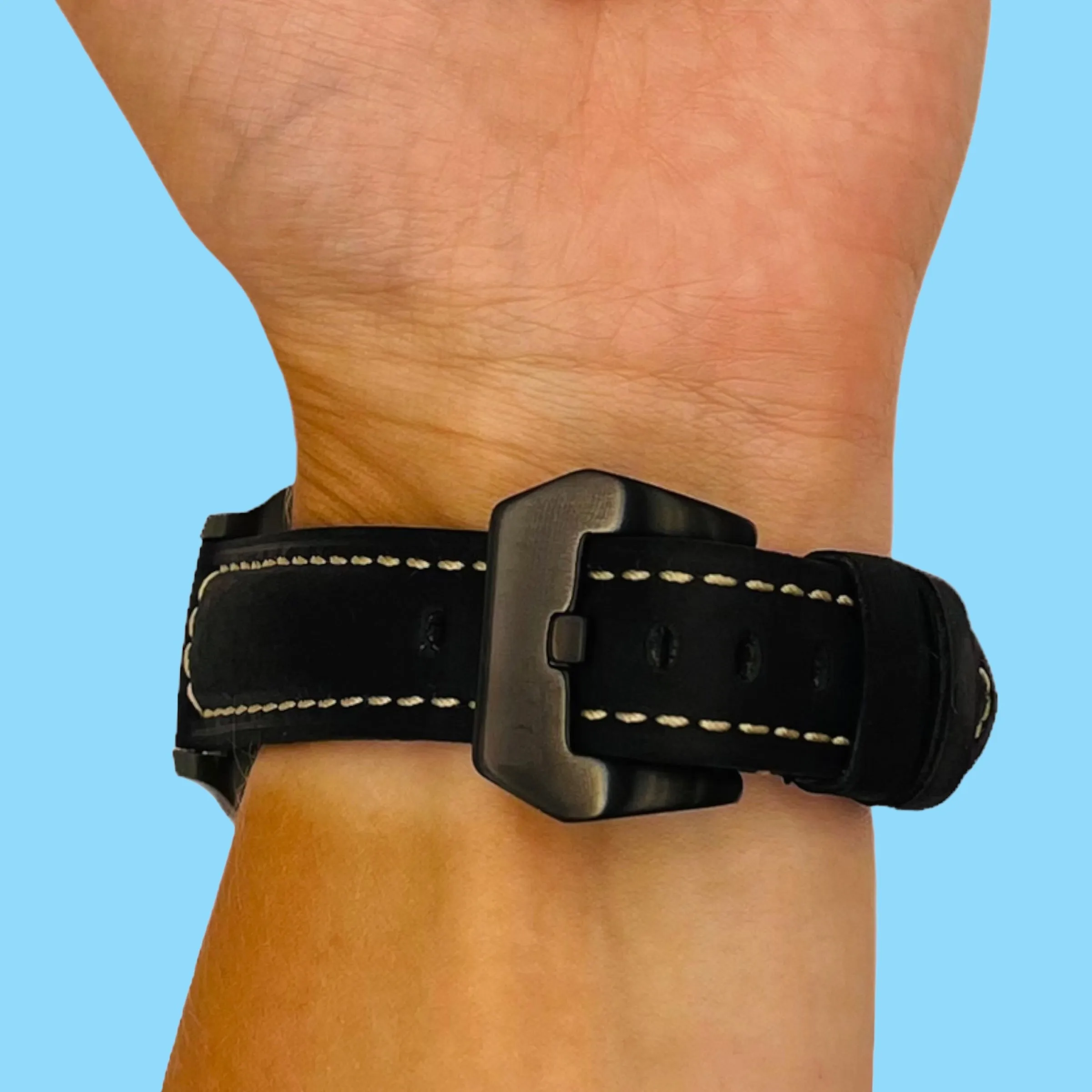Retro Leather Straps Compatible with the Mountblanc 22mm Range