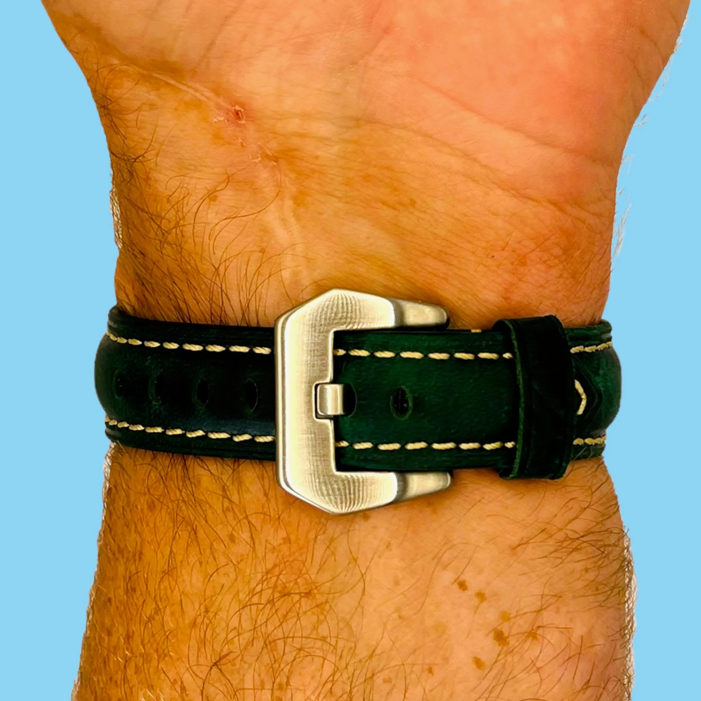 Retro Leather Straps Compatible with the Mountblanc 22mm Range
