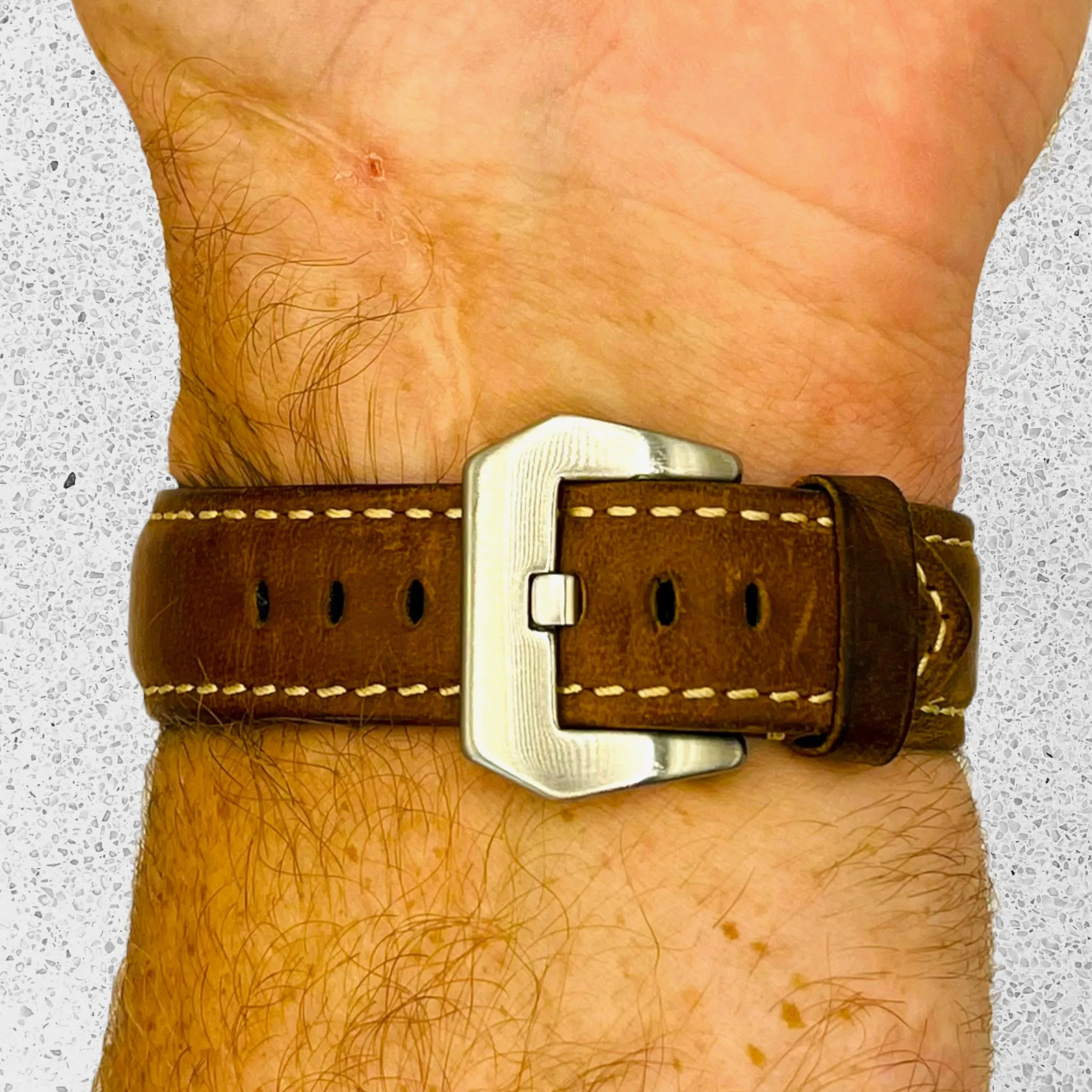 Retro Leather Straps Compatible with the Mountblanc 22mm Range
