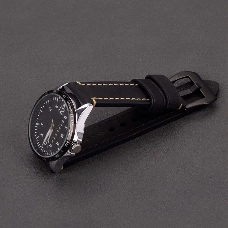 Retro Leather Straps Compatible with the Mountblanc 22mm Range