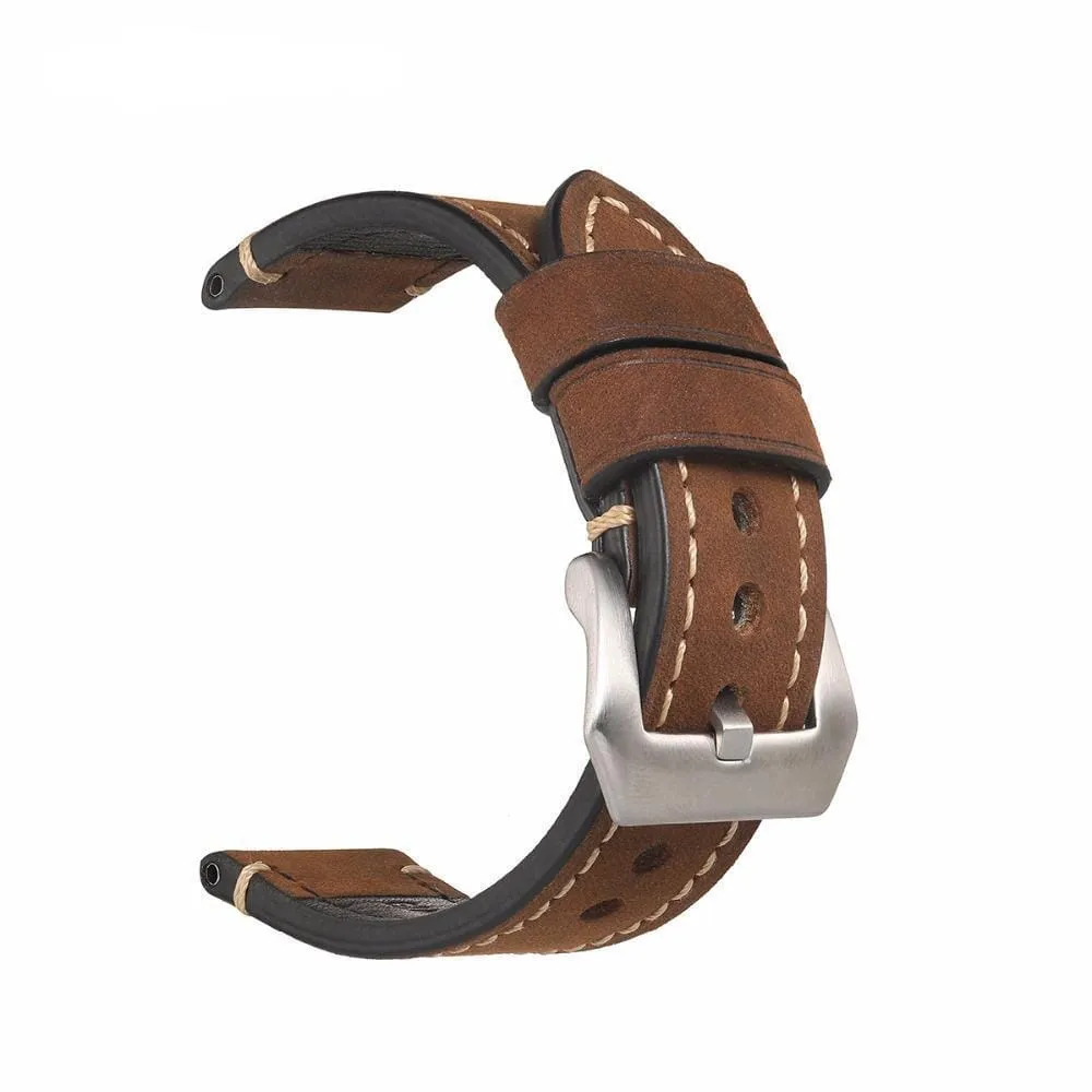 Retro Leather Straps Compatible with the Mountblanc 22mm Range