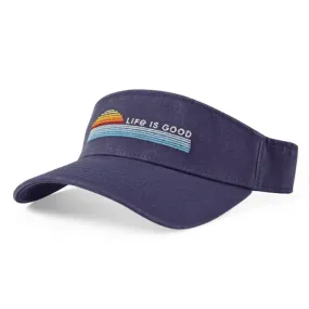 Retro Ocean Sunrise Chill Cap Visor