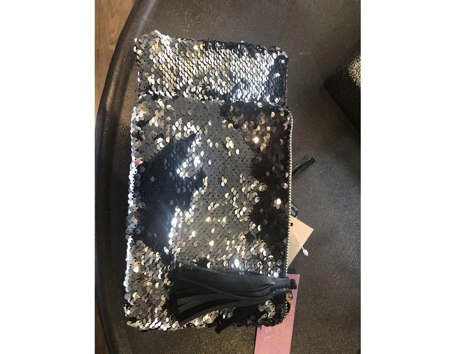 Reversible Sequin Pouch