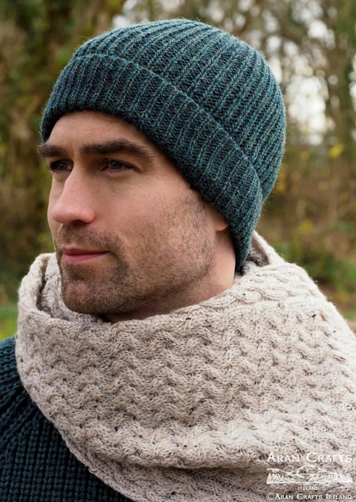 Ribbed Beanie Hat | Green