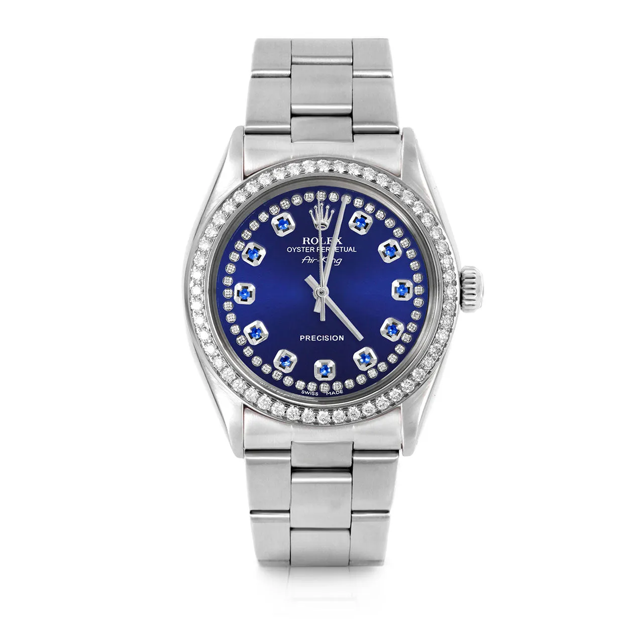 Rolex Air King 34mm | 5500-SS-BLU-STRS-BDS-OYS