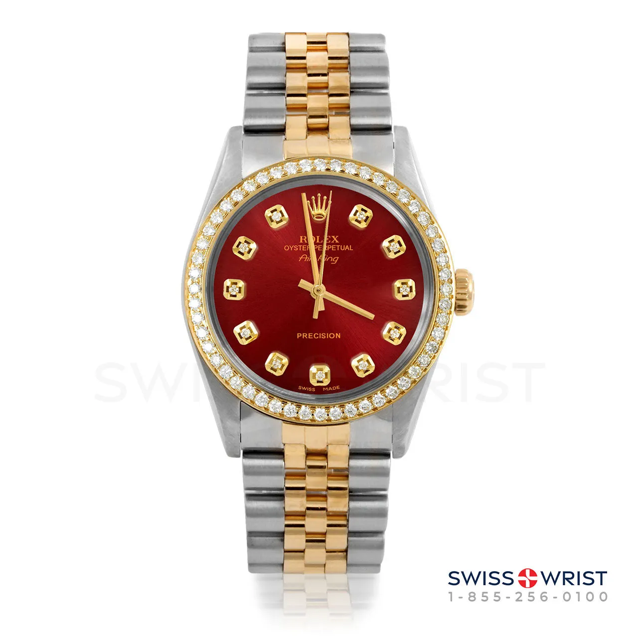 Rolex Air King 34mm | 5500-TT-RED-DIA-AM-BDS-JBL
