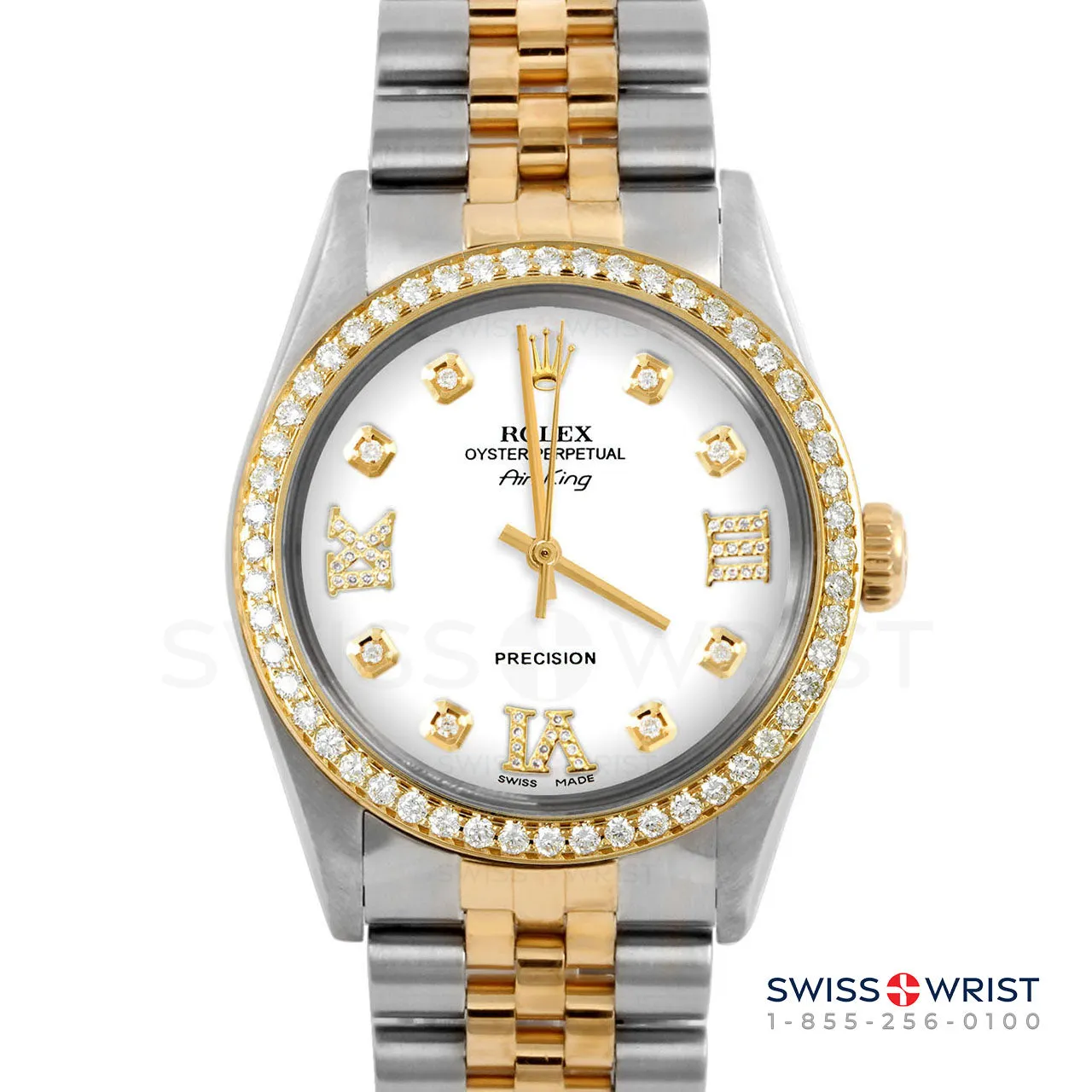 Rolex Air King 34mm | 5500-TT-WHT-8DR369-BDS-JBL