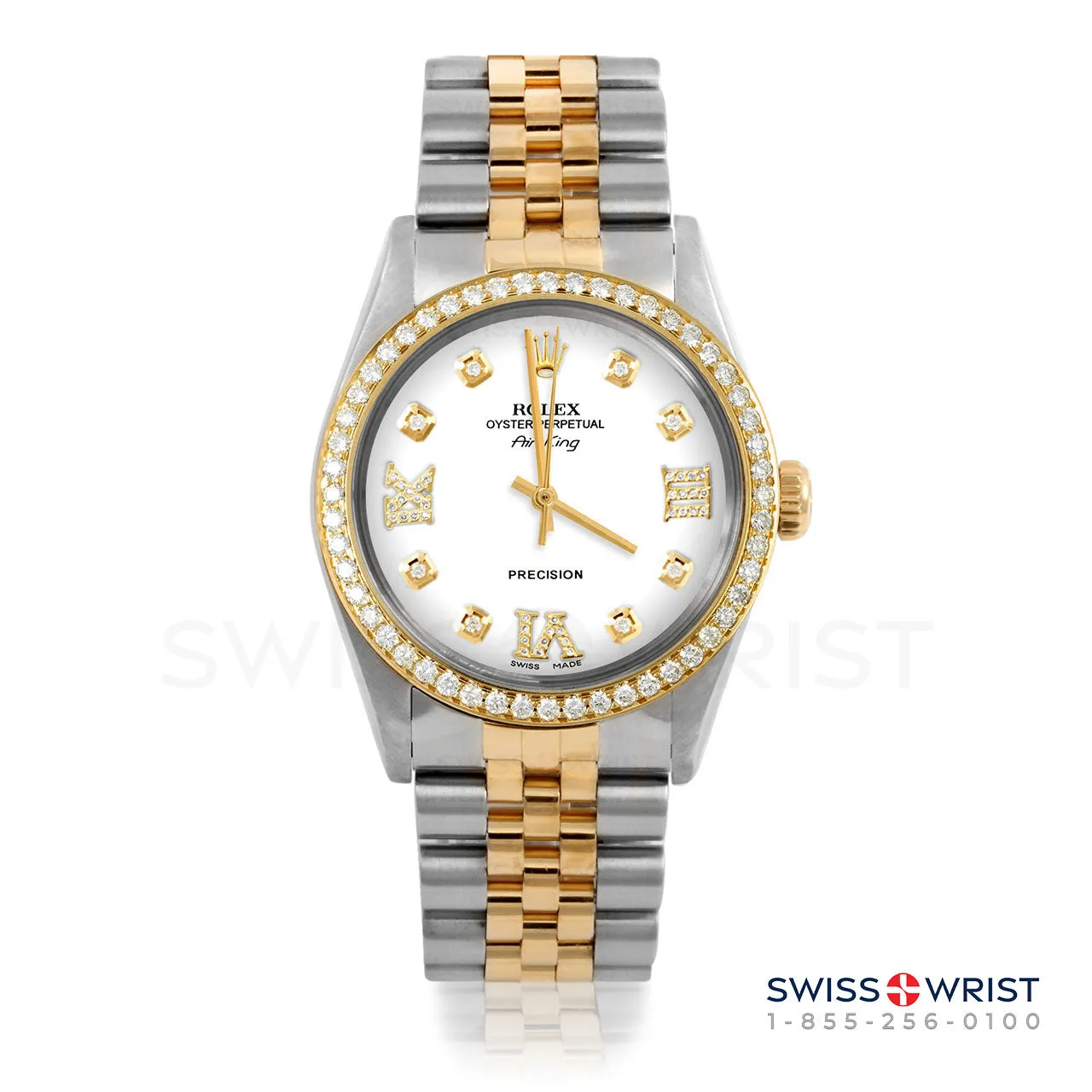 Rolex Air King 34mm | 5500-TT-WHT-8DR369-BDS-JBL