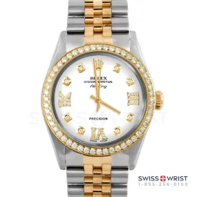 Rolex Air King 34mm | 5500-TT-WHT-8DR369-BDS-JBL