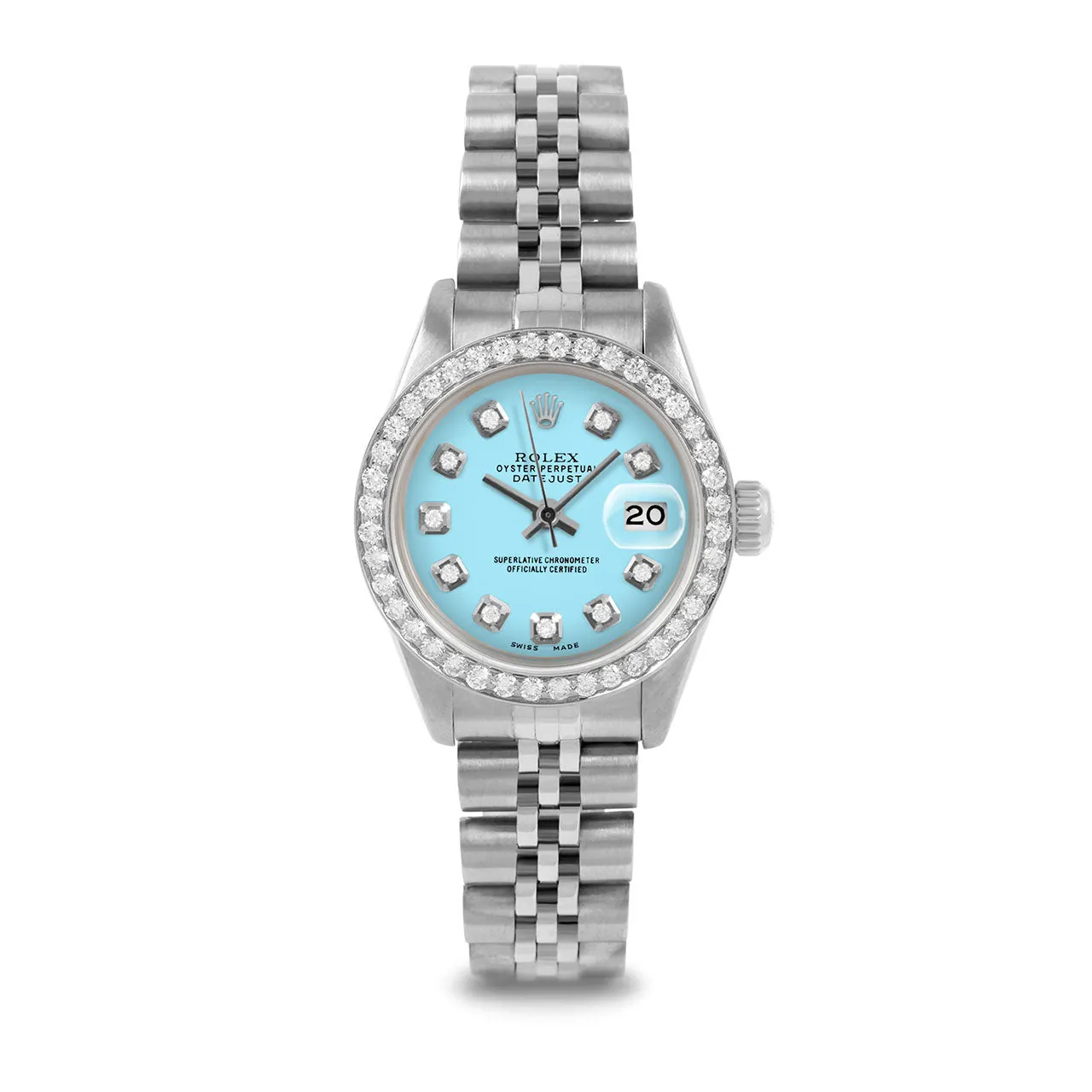 Rolex Datejust 26mm | 6917-SS-TRQ-DIA-AM-BDS-JBL