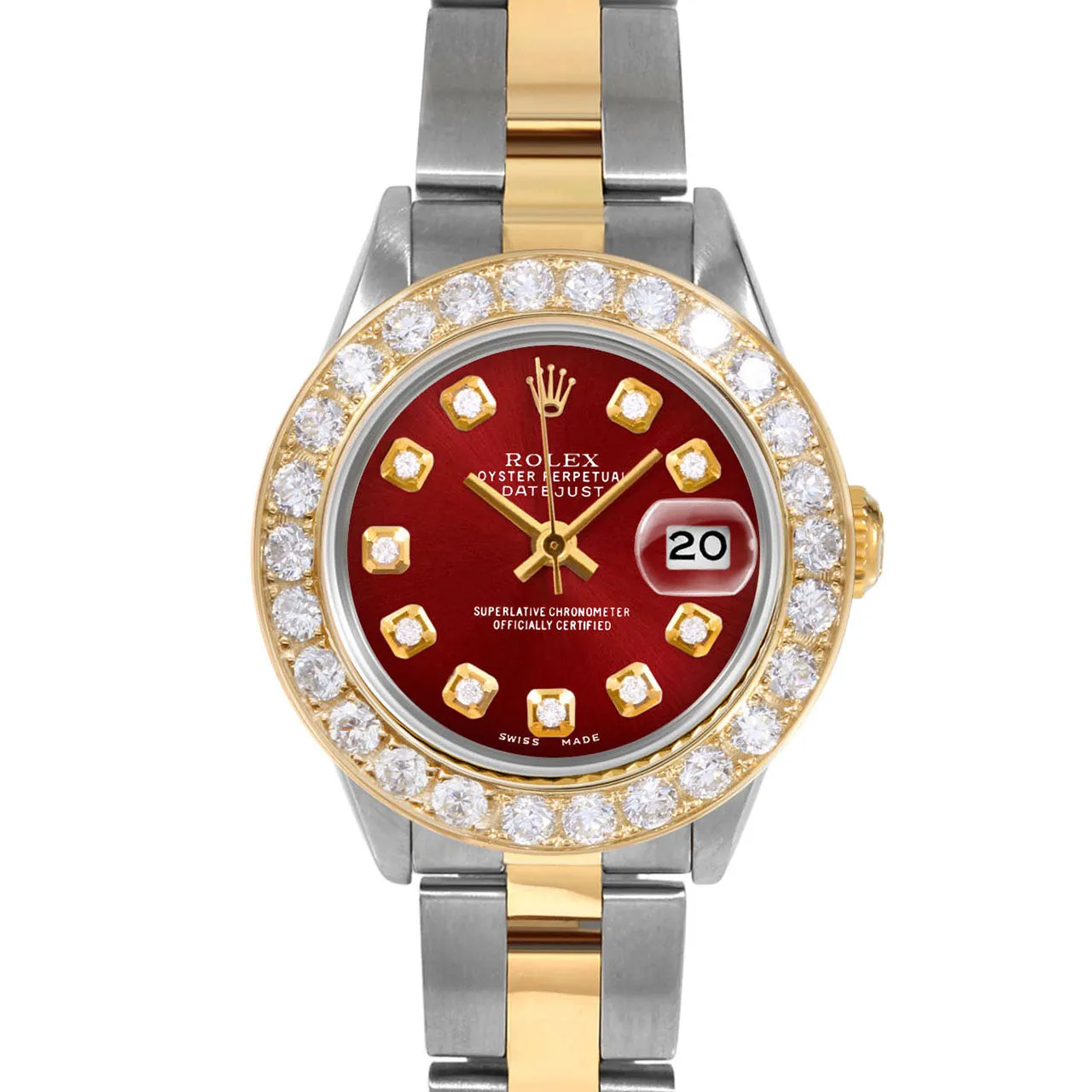 Rolex Datejust 26mm | 69173-RED-DIA-AM-2CT-OYS