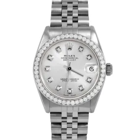 Rolex Datejust 31mm | 6827-SS-SLV-DIA-AM-BDS-JBL