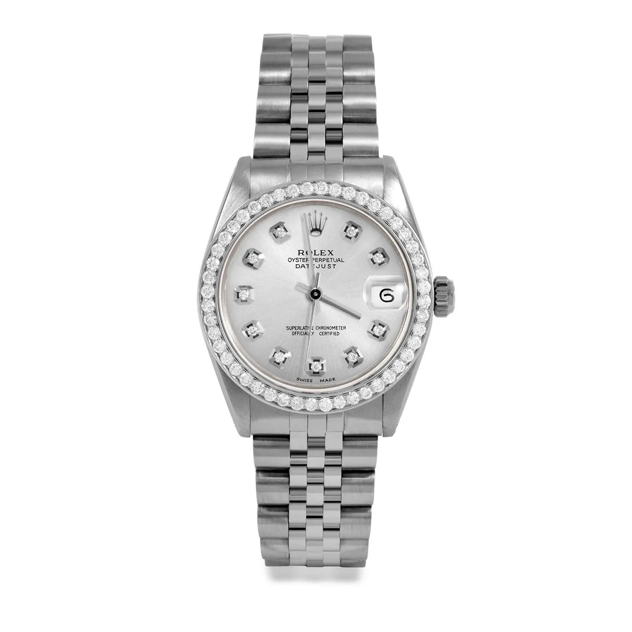 Rolex Datejust 31mm | 6827-SS-SLV-DIA-AM-BDS-JBL
