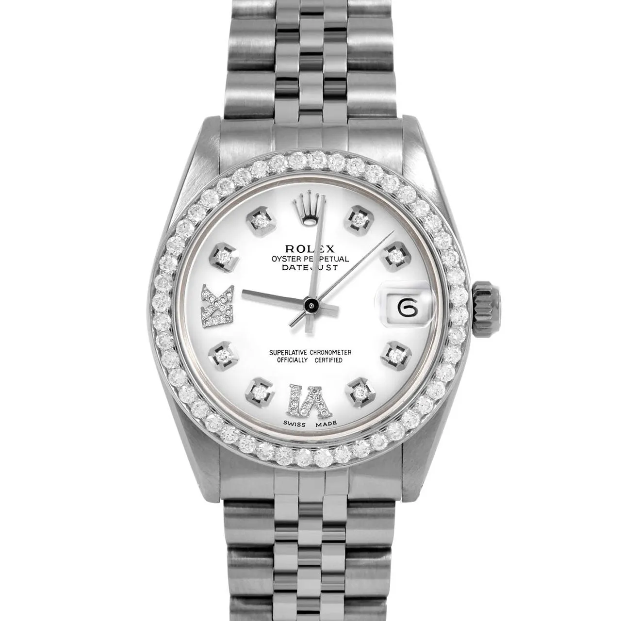 Rolex Datejust 31mm | 6827-SS-WHT-8DR69-BDS-JBL