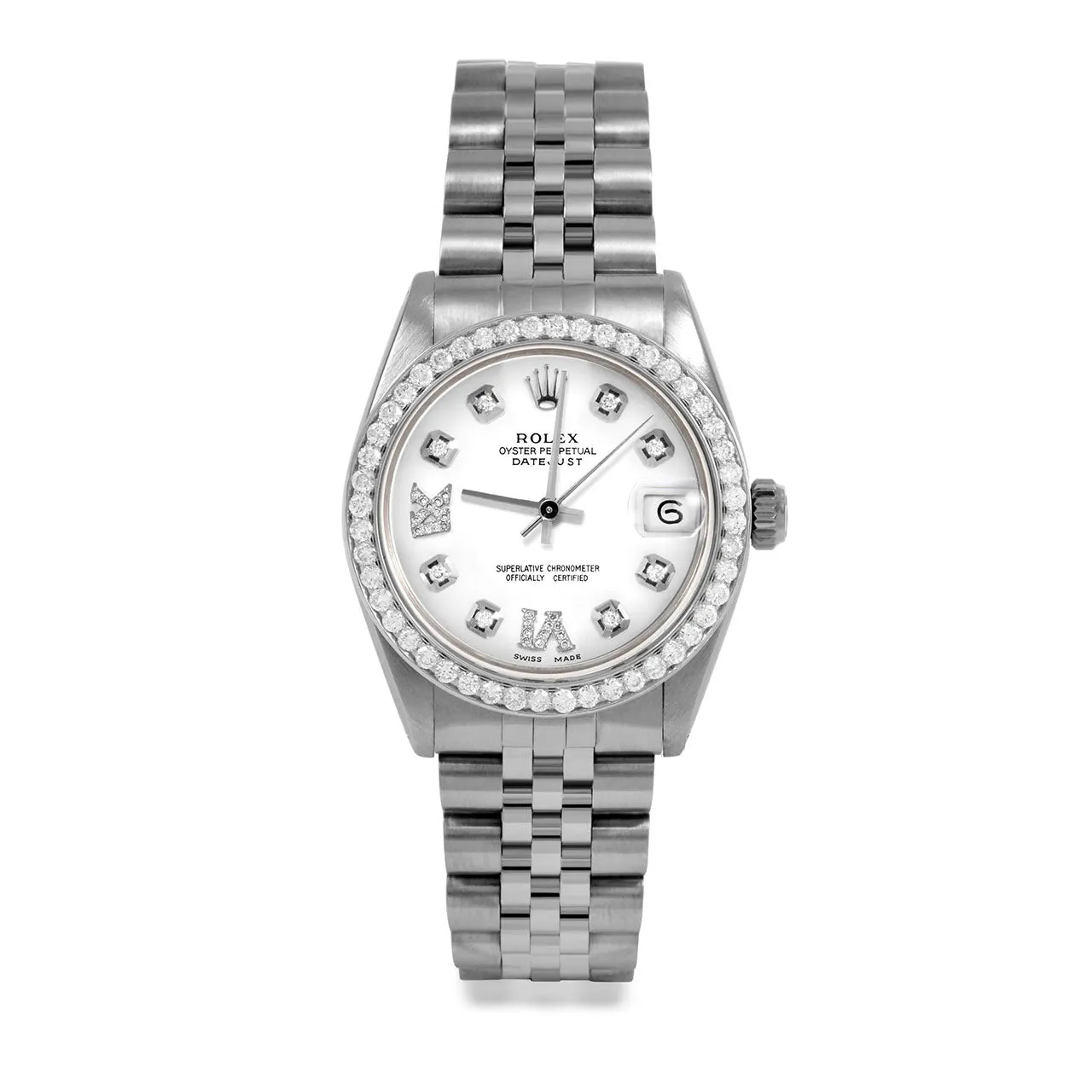 Rolex Datejust 31mm | 6827-SS-WHT-8DR69-BDS-JBL