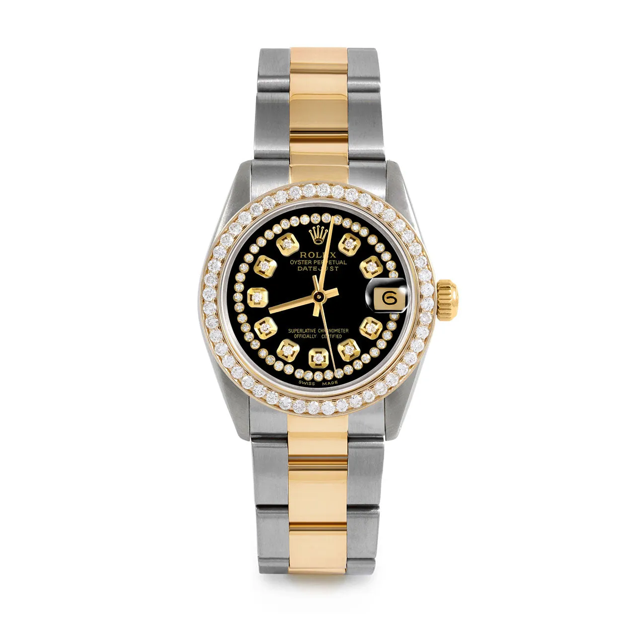 Rolex Datejust 31mm | 6827-TT-BLK-STRD-BDS-OYS