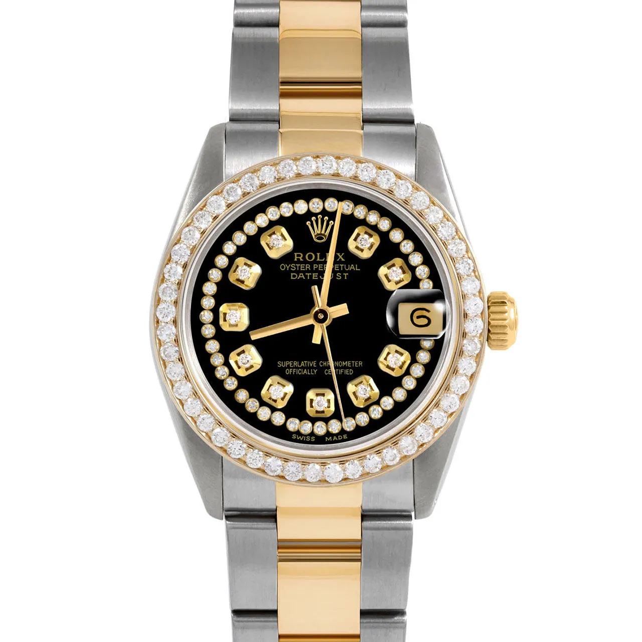 Rolex Datejust 31mm | 6827-TT-BLK-STRD-BDS-OYS