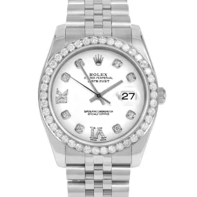 Rolex Datejust 36mm | 116234-WHT-8DR69-25CT-JBL