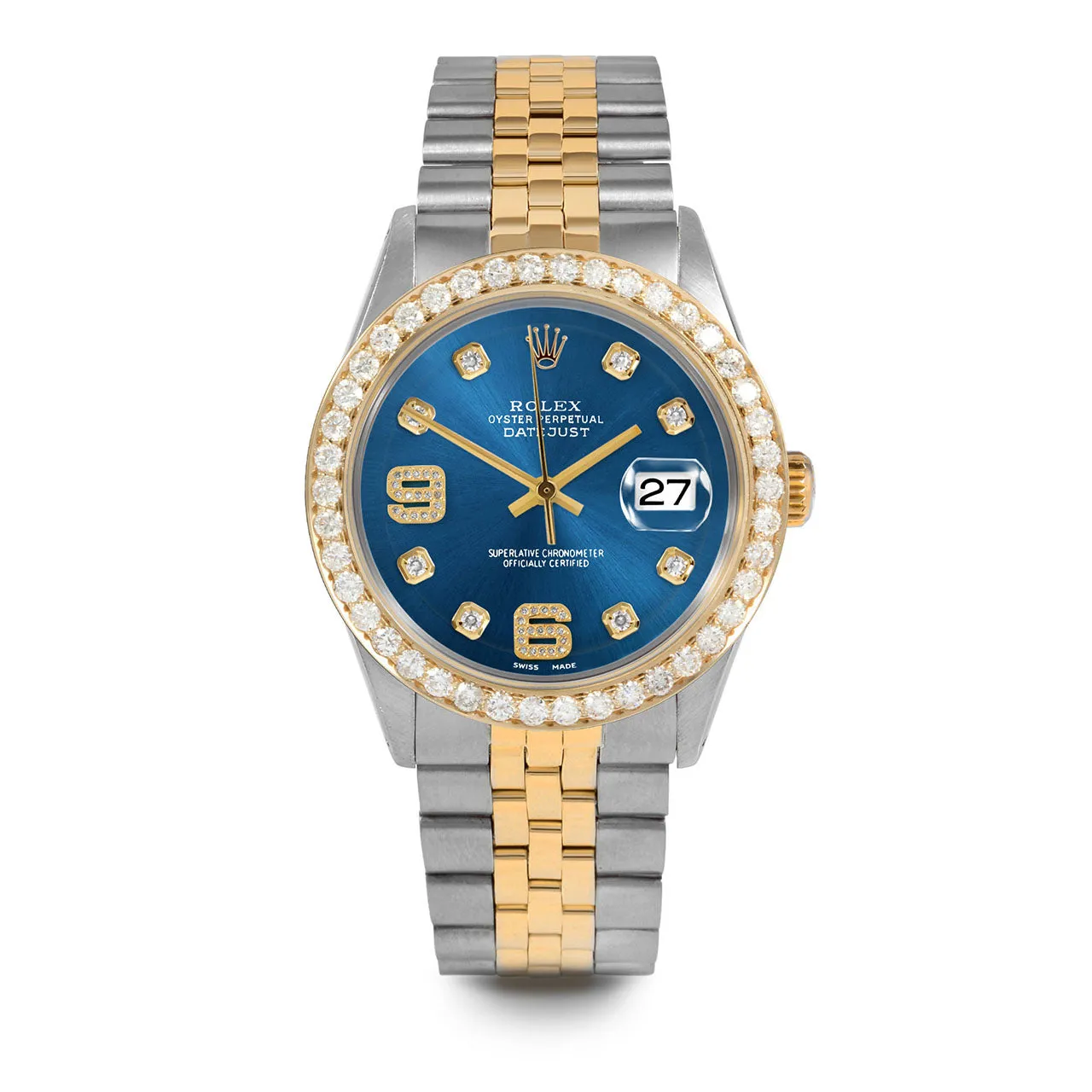 Rolex Datejust 36mm | 1601-TT-BLU-8DA69-25CT-JBL
