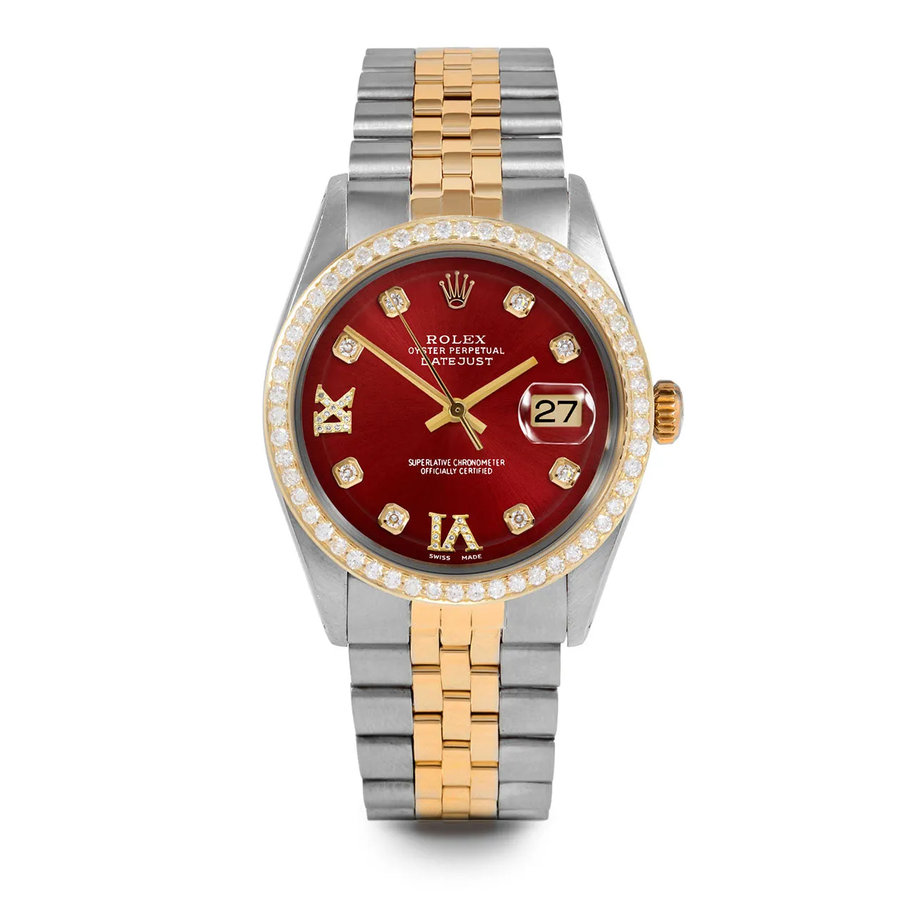 Rolex Datejust 36mm | 1601-TT-RED-8DR69-BDS-JBL