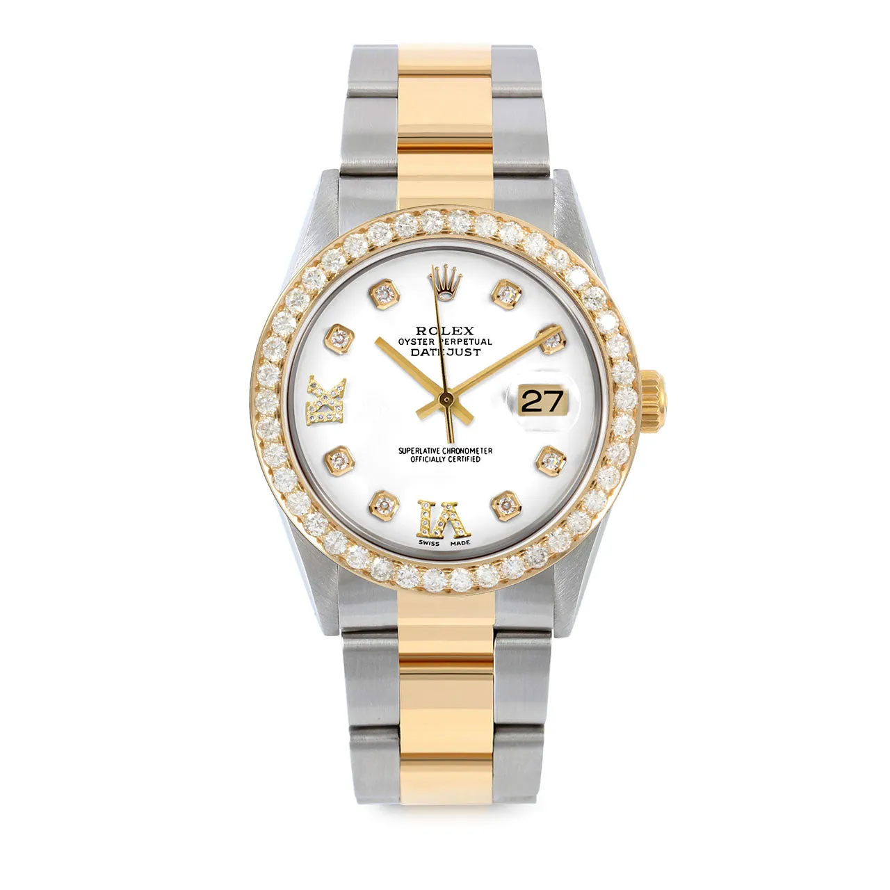Rolex Datejust 36mm | 16013-WHT-8DR69-25CT-OYS