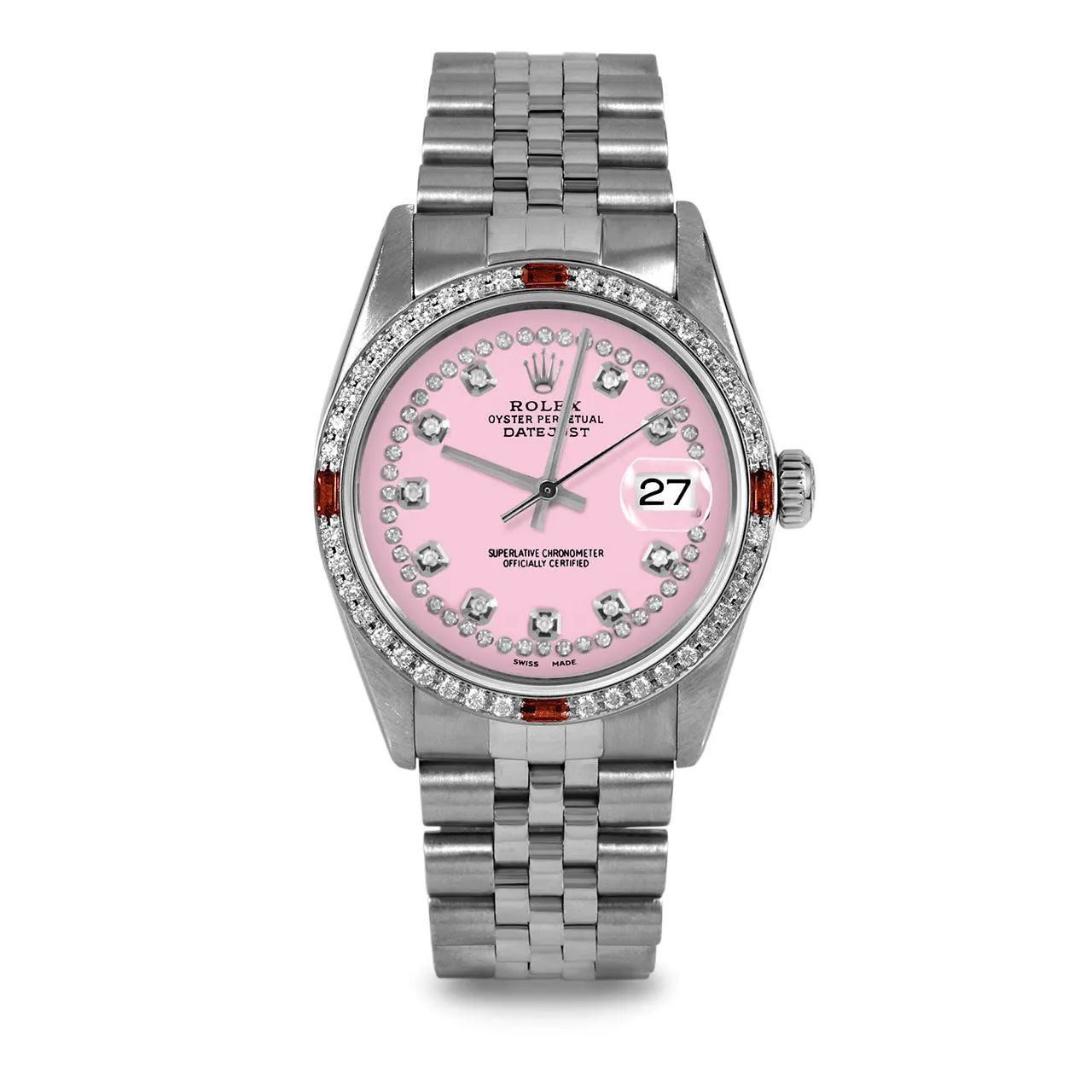 Rolex Datejust 36mm | 16014-PNK-STRD-4RBY-JBL