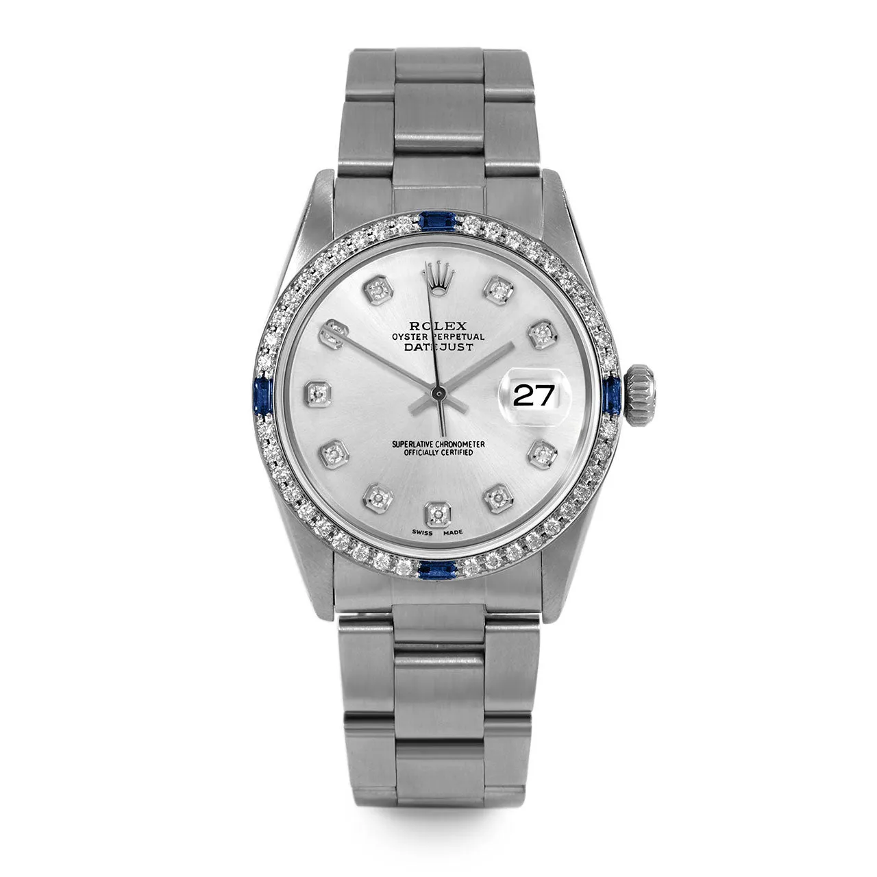 Rolex Datejust 36mm | 16014-SLV-DIA-AM-4SPH-OYS