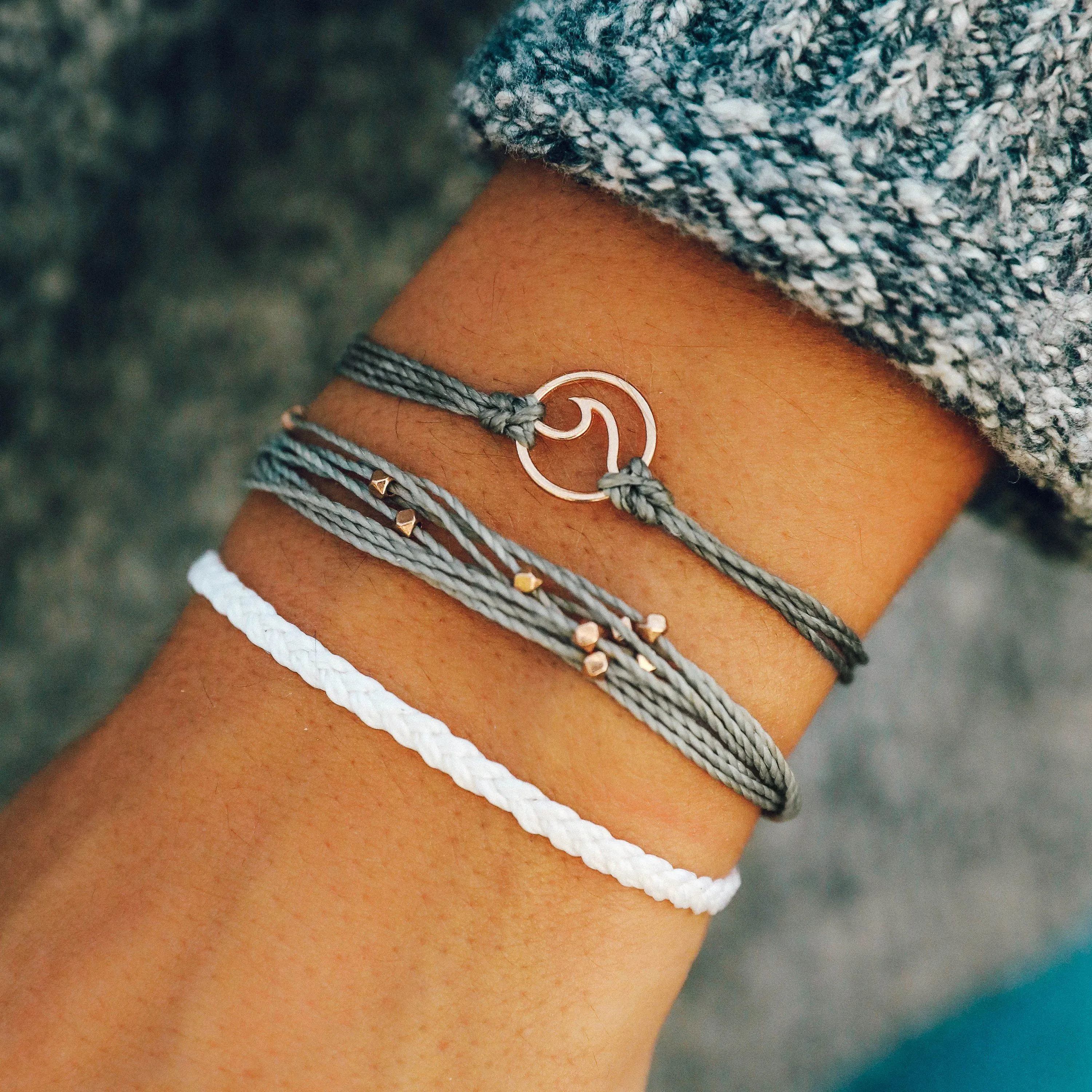 Rose Gold Wave Charm