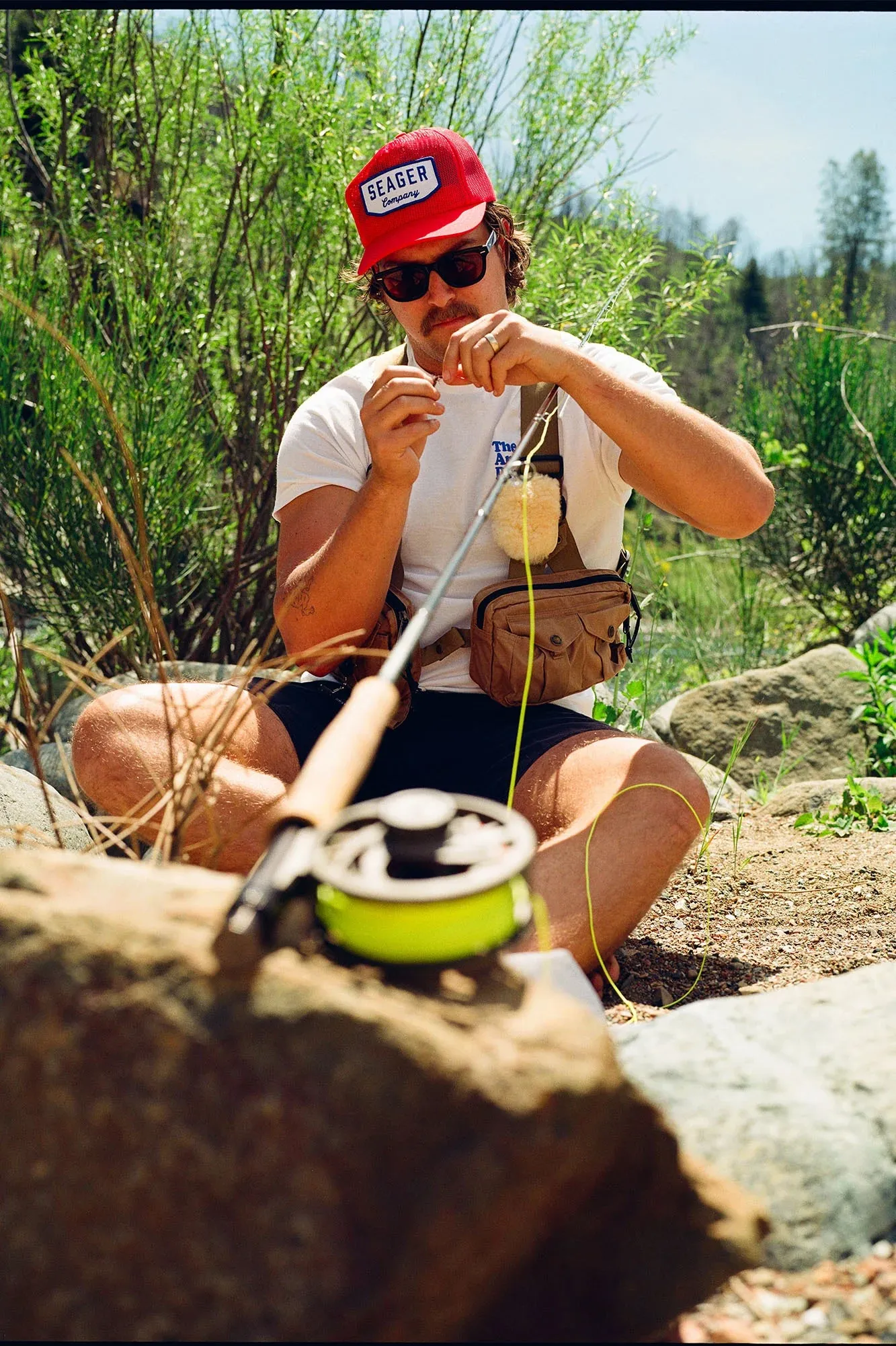 Seager Wilson All Mesh Snapback - Red