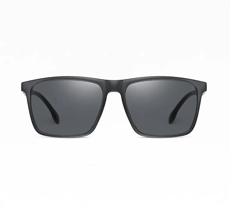 SHIMANO Polarized Fishing Sunglasses Square Black/Grey