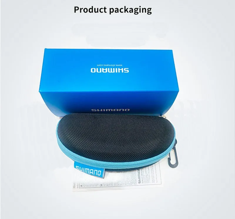 SHIMANO Polarized Fishing Sunglasses Square Black/Grey