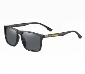 SHIMANO Polarized Fishing Sunglasses Square Black/Grey