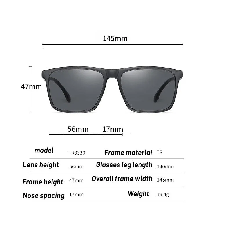 SHIMANO Polarized Fishing Sunglasses Square Black/Grey