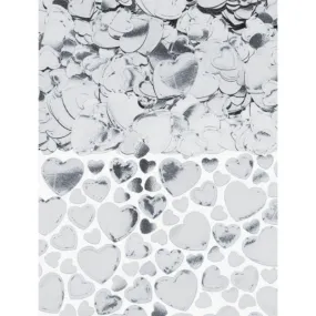 Silver Hearts Confetti - 70g