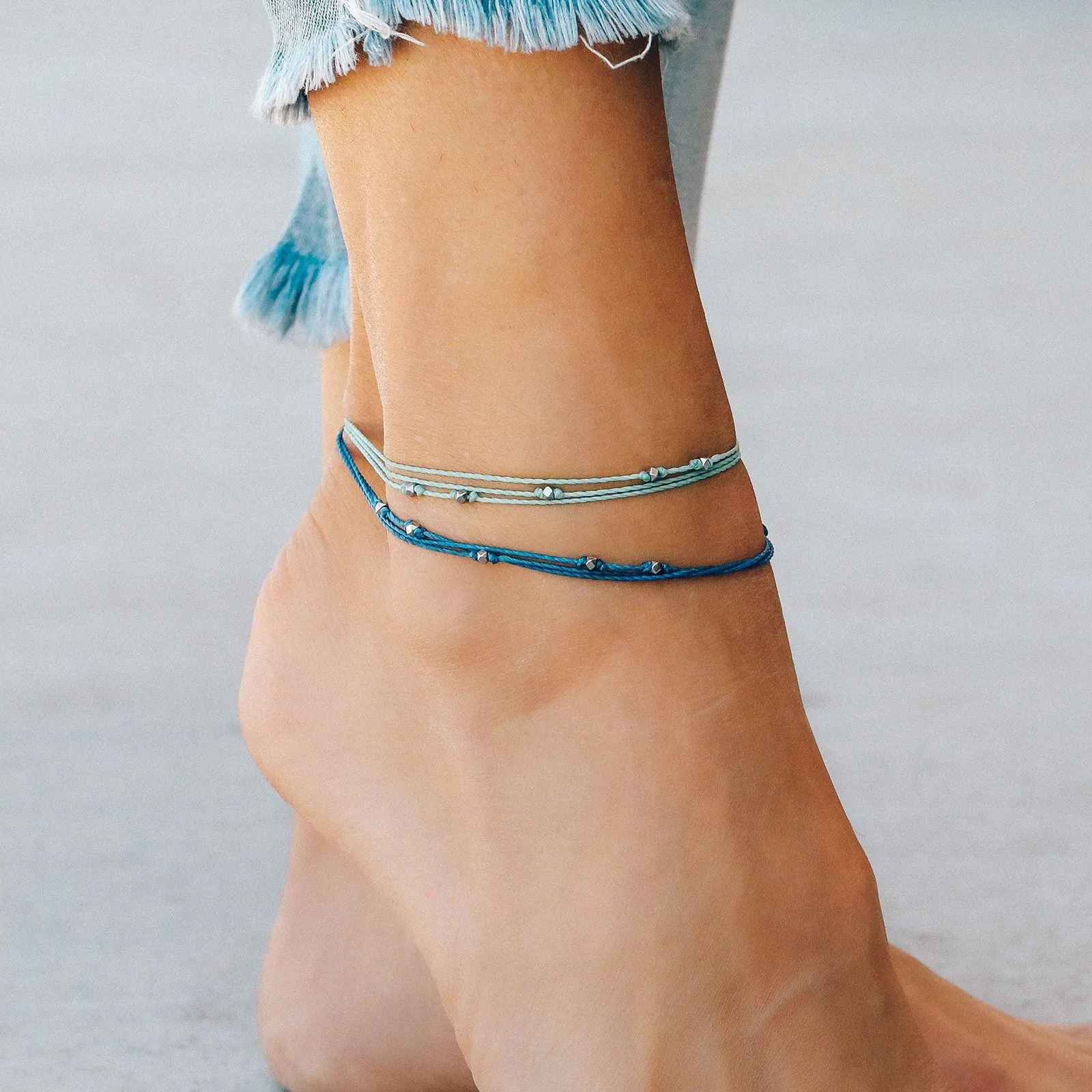 Silver Malibu Anklet