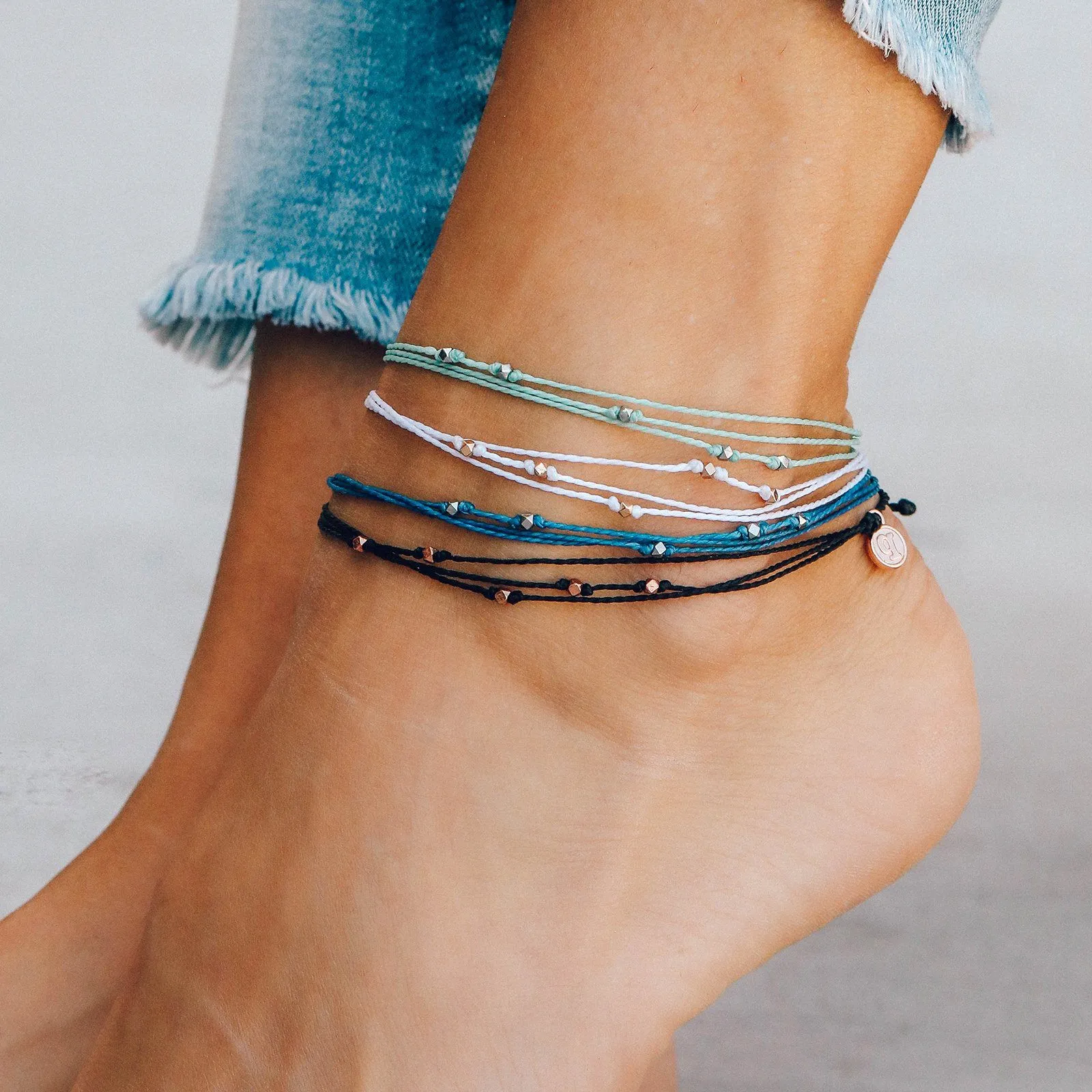 Silver Malibu Anklet