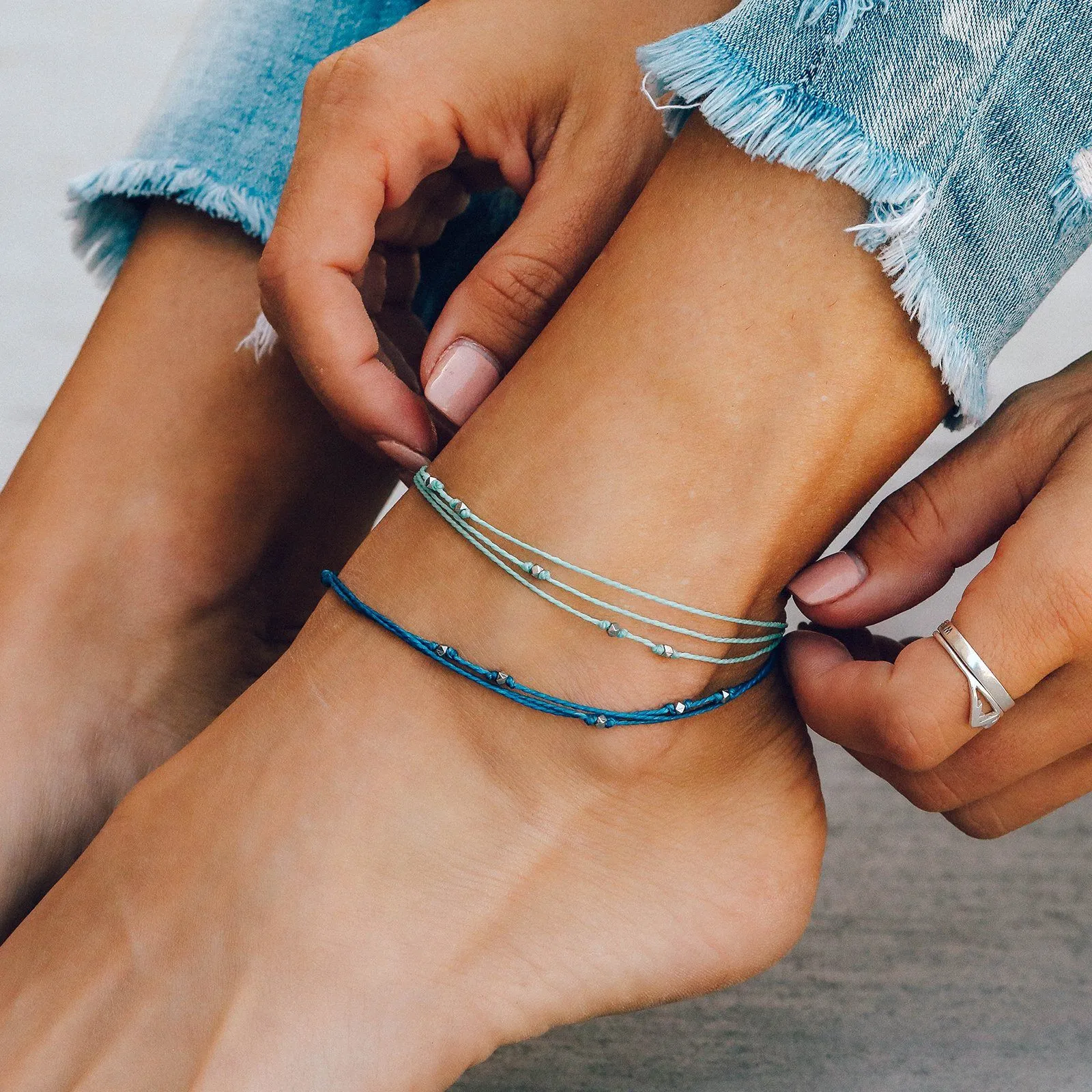 Silver Malibu Anklet