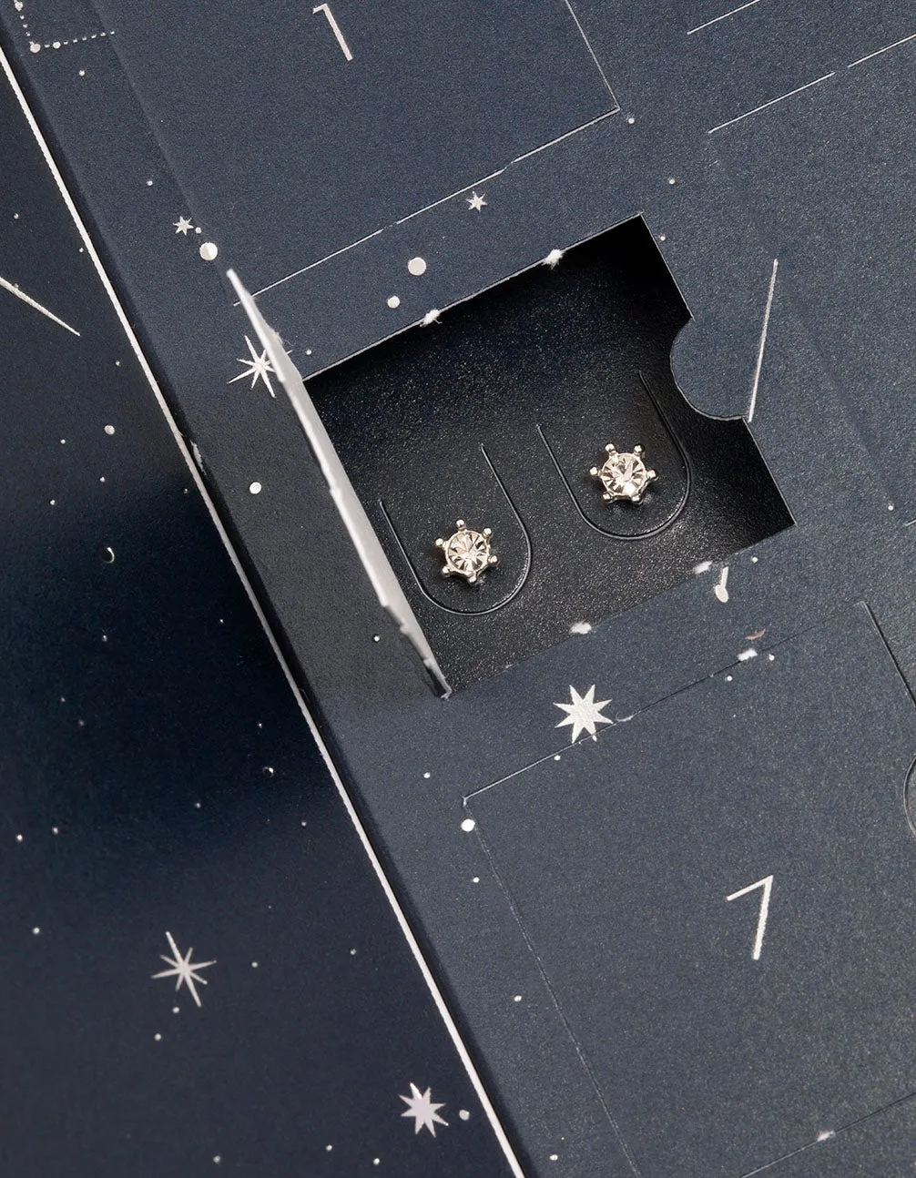 Silver Plated Diamante Bling 12 Days of Christmas Advent Calendar