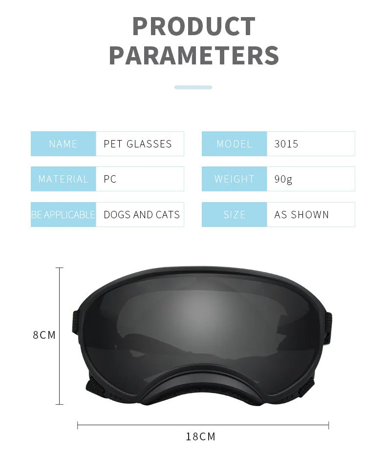 Ski Pet Dog Goggles